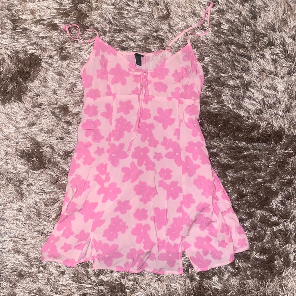 Pink Floral sun dress
